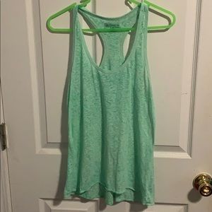 Bright green tank top
